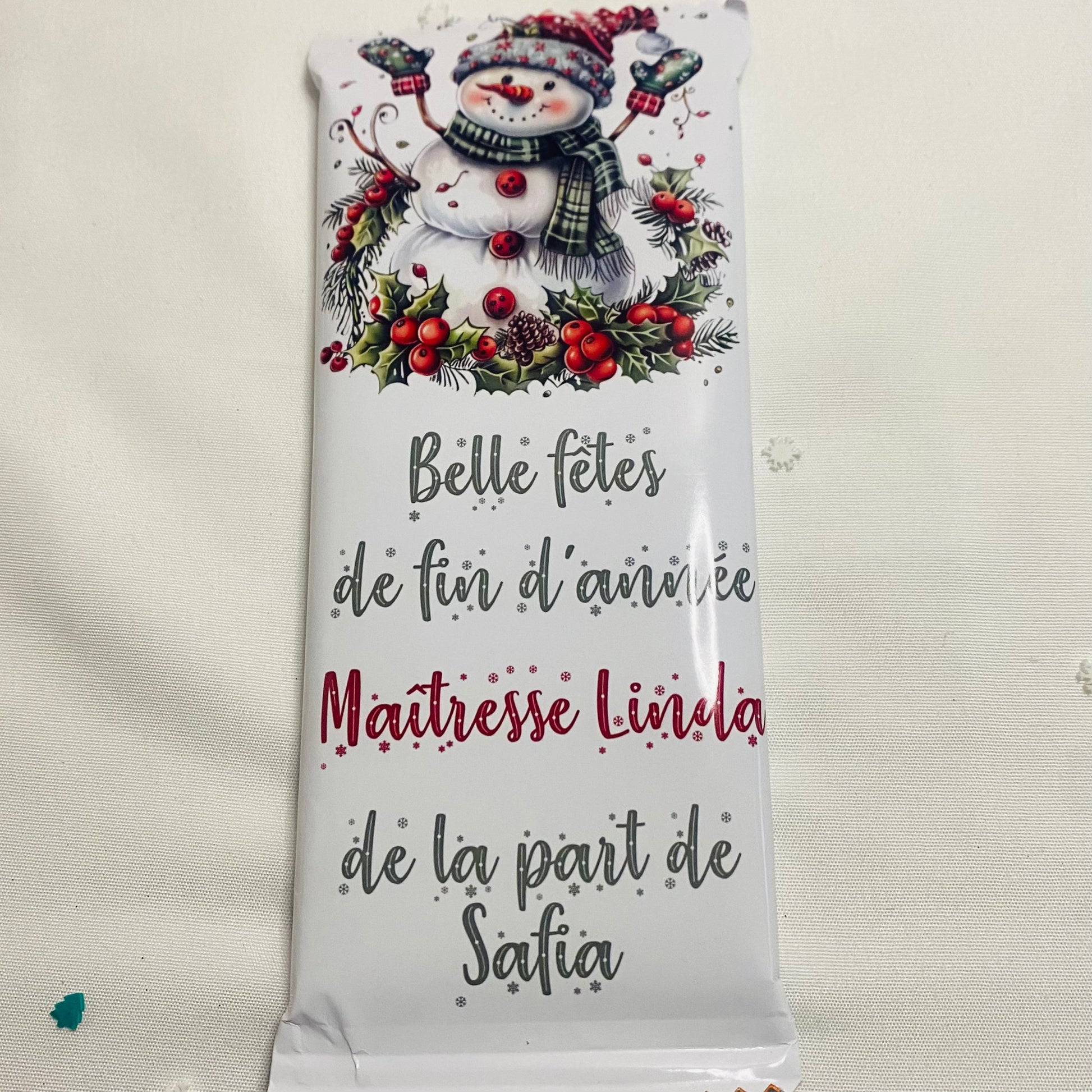 Tablette de Chocolat  Noël I.M Créa