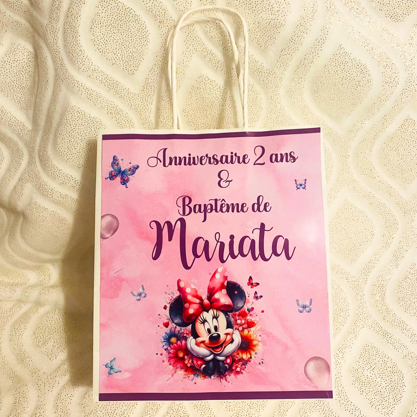 Sac cadeau kraft personnalisé I.M Créa