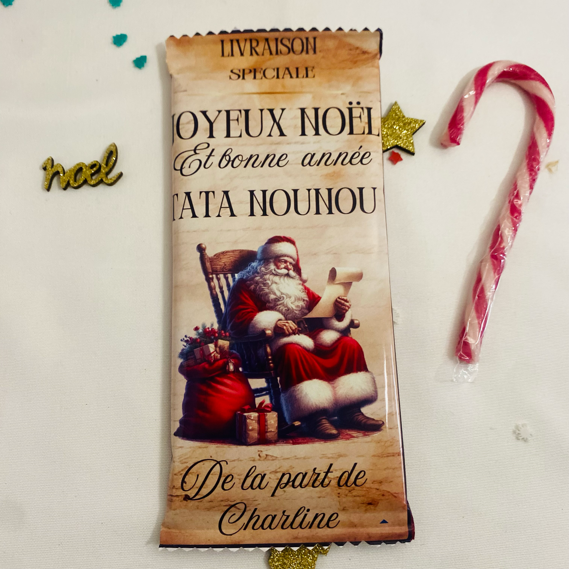 Tablette de Chocolat  Noël I.M Créa