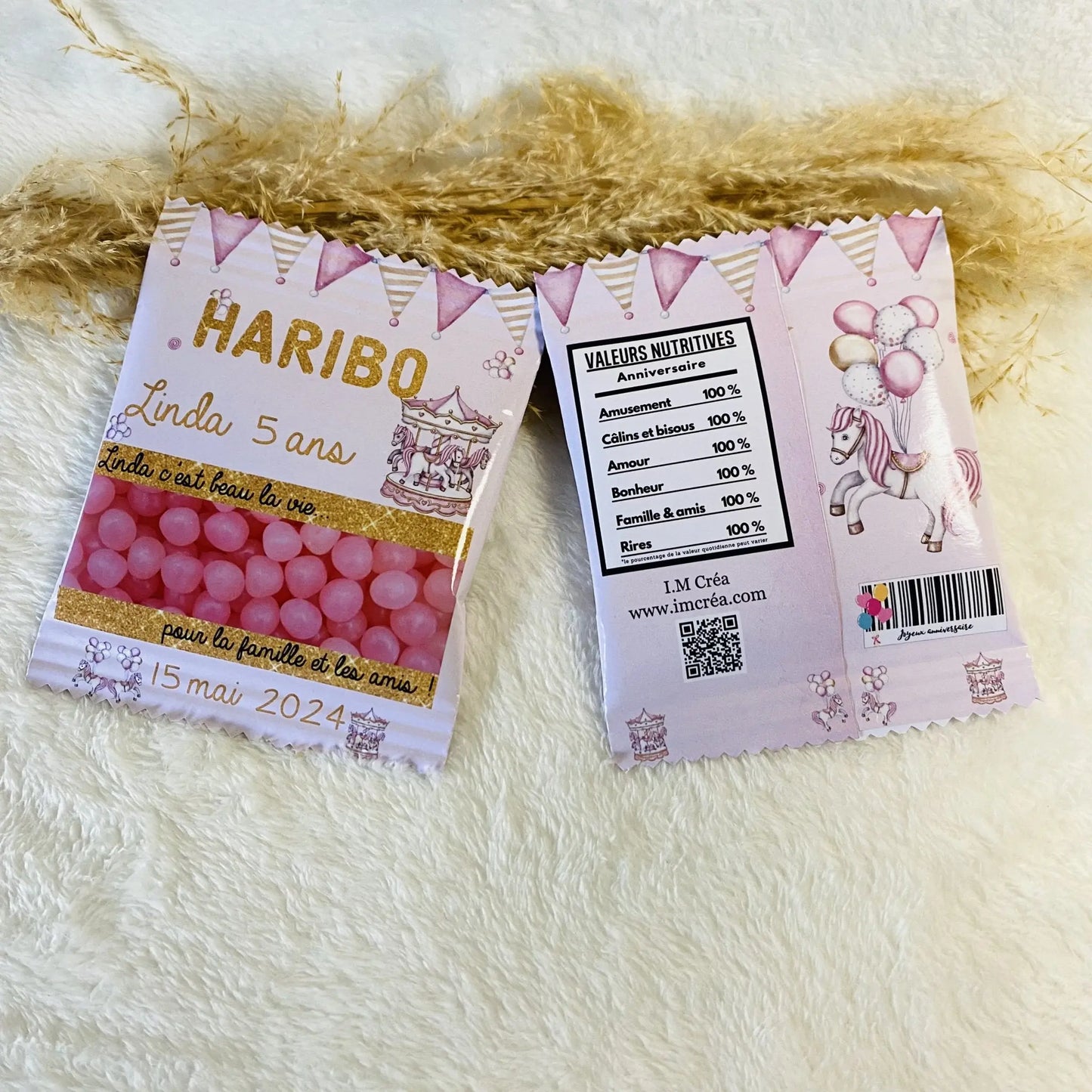 Haribo personnalisés lot de 2 - I.M Créa