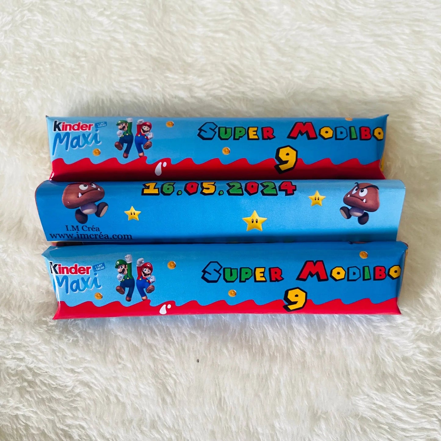 Kinder Maxi personnalisé lot de 2 - I.M Créa